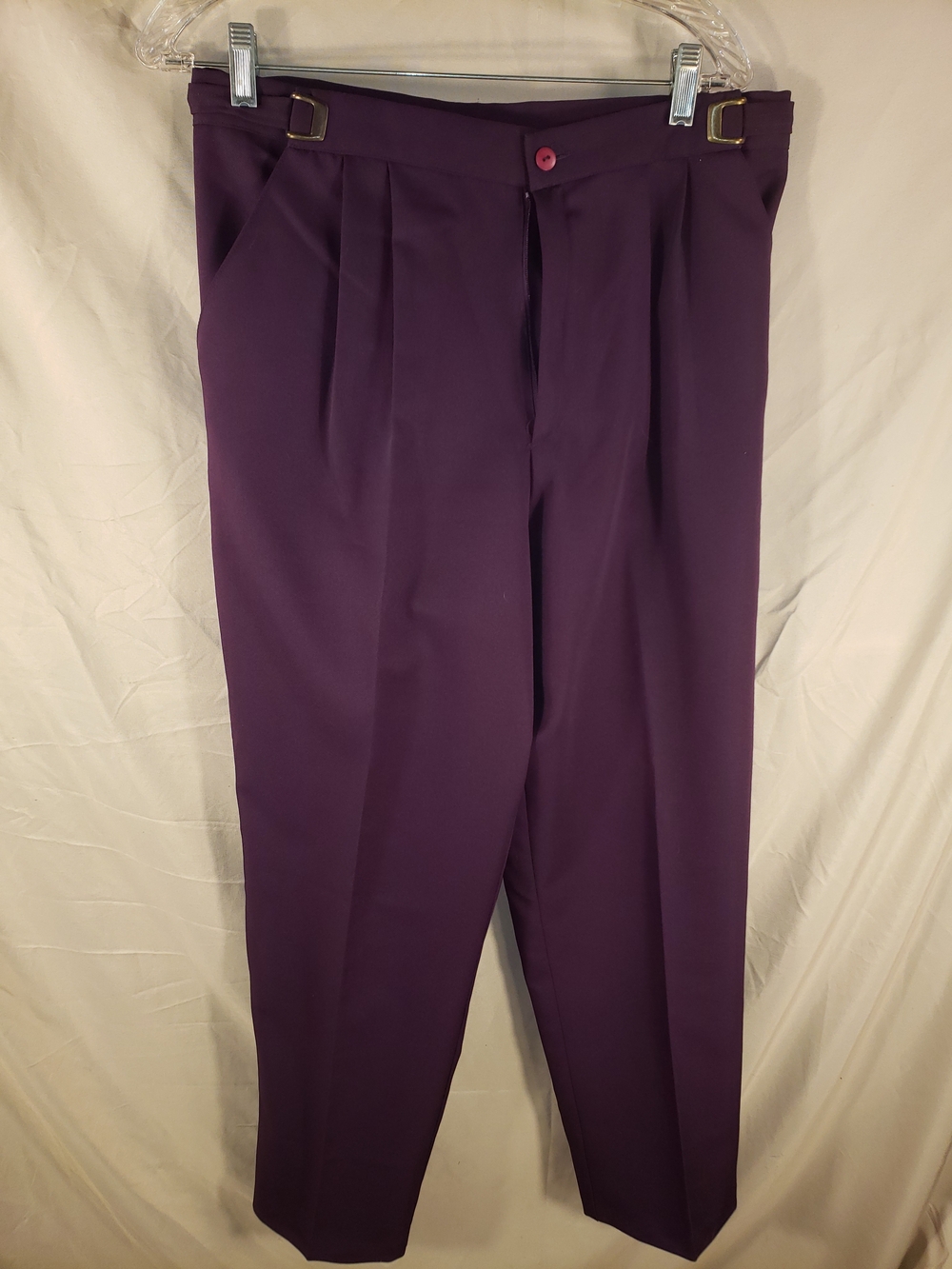 Women's Blair Boutique Purple Pleated Dress Pants - 14